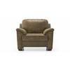 Farina 1 Seater Luxury Italian Leather Sofa In Antique Moss