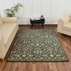 Multicolor Traditional Machine Made Polyester 4 X 6 Feet Carpet
