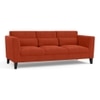 Lewis 3 Seater Fabric Sofa in Lava Colour