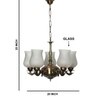 Devansh Dual Steel Metal  Wallmounted Lamp With Cotton Off-White Shade