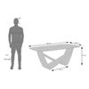 Paloma 6 Seater Spanish Ceramic Dining Table