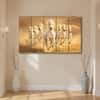 The Castle Decor Running Horses Vastu Wall Painting Design 8 Wooden Framed 27x48 Inch