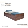 Mavora Single Bed With Storage In Columbian Walnut Finish