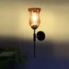 Devansh Metal Electric Wall Light in black Colour with Lavender Shade Count of 1 Light