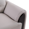 Radiance 2 Seater Leather Sole in Light Grey Colour