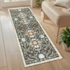 Luxe Home Polyester Twilight Floral Runner(2x5 Feet, Multicolor, TPR)