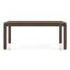 Atlas Solid Wood 6 Seater Storage Dining Table In Danish Walnut Finish