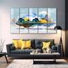 The Castle Decor Nature Art Wall Painting Wooden Framed 27x48 Inch (Style 4)