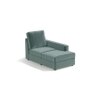 Apollo Sofa (Colour : Dusty Turquoise Velvet, Cushion : Soft, Back Type : High Back, Seating Capacity : Right Aligned 3 Seater + Right Aligned Chaise)