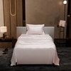 Stoa Paris 300 TC Satin Bedsheet Single Bed with Pillow Covers in Blushing Pink
