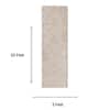 Neulooms Handloom Knotted Reversible Flatweave Runner Rug Wheat or Ivory 3x10