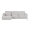 Modernelegance Wood Right Aligned 3-Seater With Upholstery Non Storage Sofa In Grey Colour