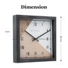 Coffee-Toned Dial and Roman Indices Wall Clock