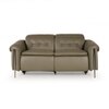 Splendor Two Seater Motorized Leather Recliner in Olive Green Colour