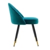 Momence Metal Accent Chair in Blue Colour