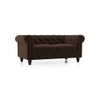 Winchester Premium 2 Seater Fabric Sofa in Dark Earth Colour