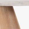 Hump Marble Side Table in Brown Colour