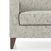 Abbey 1 Seater Fabric Sofa In Monochrome Paisley Colour