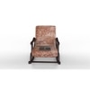 Brandilyn Solid Wood Rocking Chair in Beige printed Colour