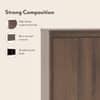 Webster 48 Pair Shoe Rack in Classic Walnut Finish