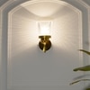 Meirit Single Arm Glass and Metal Wall Light
