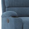 Dawson Fabric One Seater Manual Recliner in Coastal Blue Colour