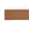 Toledo Solid Wood Wall Mounted Dresser In Amber Walnut Finish