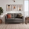 Winston 2 Seater Fabric Sofa in Yessica Grey Colour
