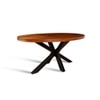 Xerone Solid Wood 6 Seater Dining Table in Black Finish