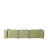 Elegantedge Wood Right Aligned 3-Seater With Upholstery Non Storage Sofa In Green Colour