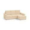 Apollo Compact Sofa (Colour : Birch Beige, Cushion : Hard, Back Type : High Back, Seating Capacity : Right Aligned 2 Seater + Right Aligned Chaise)
