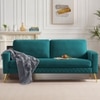 Hilda Fabric Sofa (Teal Blue)