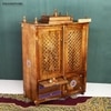 D'Dass Honey Finish Solid Sheesham Wooden Temple For Pooja