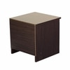 Takeo Engineered Wood Bedside Table In Walnut Finish