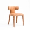 Driftwood Fabric Dining Chair in Camel Colour
