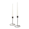 Noir Iron Candle holders -set of 2
