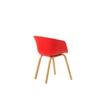 Kepler Brooks Modena Cafeteria Dining Chair in Red Colour