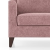 Abbey Sofa (Colour : Desert Rose, Cushion : Soft, Seating Capacity : 1 Seater)