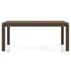 Atlas Solid Wood 6 Seater Dining Table In Danish Walnut Finish