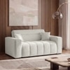 Basso 2 seater Sofa in White Boucle