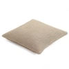 Knitted Purl Stone Cotton Cushion Cover 16X16  Inches