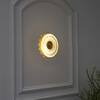 ZEN Integrated LED Brass Wall Fitting with Frosted White Glass