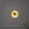 ZEN Integrated LED Brass Wall Fitting with Frosted White Glass