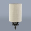 Devansh Metal Electric Wall Light in Antique Gold Colour with White Shade Count of 1 Light