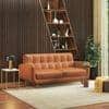 Waverly 2 Seater Leather Sofa in Apricot