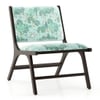 Maureen Rest chair -Finish - American walnut,Fabric- Chitra Velvet-Mint