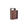 Akari Engineered Wood Bedside Table in Walnut Finish