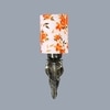 Devansh Metal Electric Wall Light in Antique Gold Colour with Multi Shade Count of 1 Light