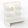 Bluewud Dhruv Engineered Wood Prayerut In White Finish