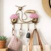 Metal Handpainted Pink Scooter Key Holder